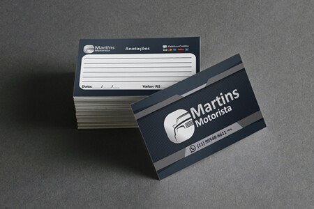 Cartão de visita Martins motorista